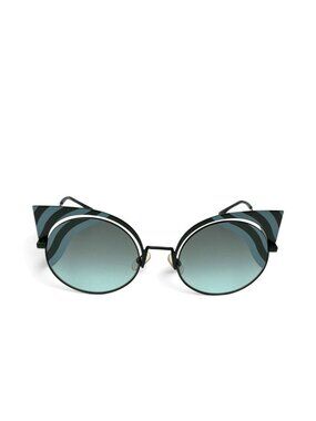 FENDI FF0215/S Blue Green Hypnoshine Metal Sunglasses